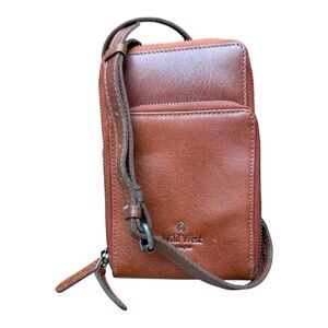 Wild West Los Angeles Brown Leather Crossbody Bag